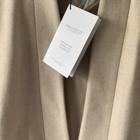 ♥️♥️♥️ ZARA WOMEN COLLECTION MINIMALIST WOOL BLEND COAT BEIGE size S ♥️♥️♥️ - Picture 10 of 12